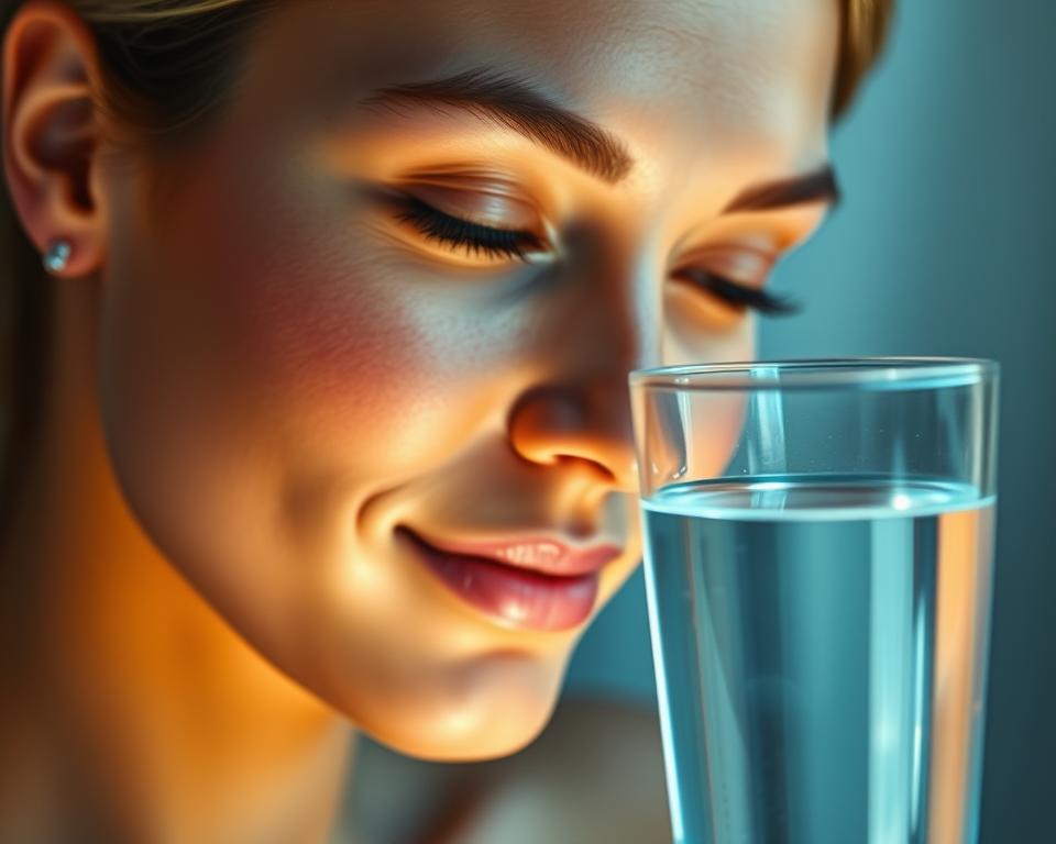 تأثير شرب الماء على نضارة البشرة
